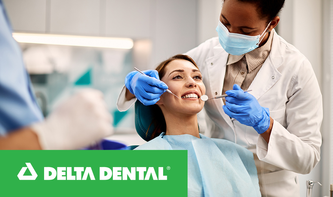 Patient getting a dental exam done