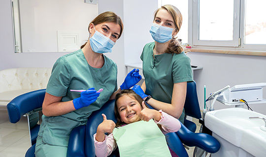 A happy dental patient
