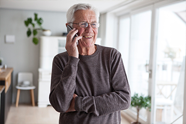 Man on mobile phone