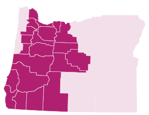 Medicare-Advantage Map of Oregon