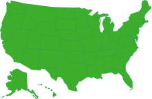 Delta Dental green US Map